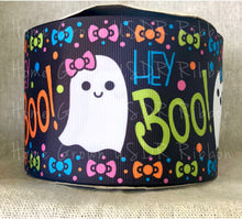 Load image into Gallery viewer, Hey Boo! Ghosts USDR Halloween Ribbon - 3 Inch