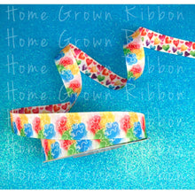 Load image into Gallery viewer, Autism Awareness Double Sided USDR Grosgrain Ribbon 5/8&quot; - 7/8&quot; - 1.5&quot; - 3&quot;