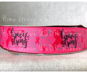 Breast Cancer Awareness Ribbon - Pink - 7/8 Inch - 1.5 Inch - 3 Inch