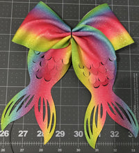 Load image into Gallery viewer, Mermaid Tail Cut Out - Rainbow Glitter
