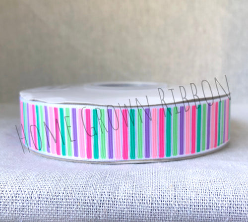 Whatever Sprinkles Your Donut - Stripes - 7/8 Inch - White - USDR